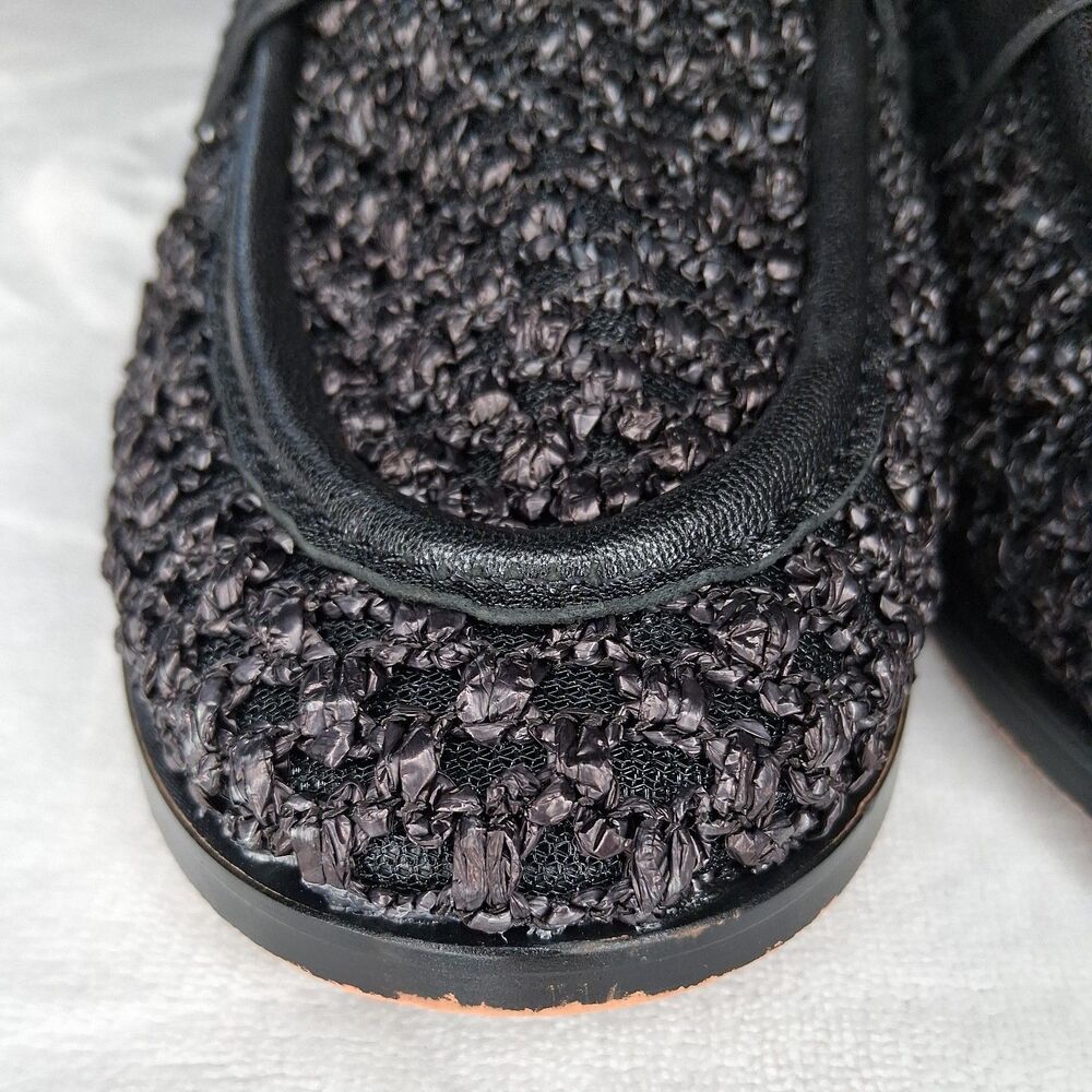 Birdies Women's The Starling 20 Loafers In Black Openweave Size 8 - Picture 11 of 16